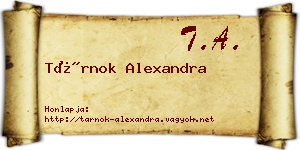 Tárnok Alexandra névjegykártya